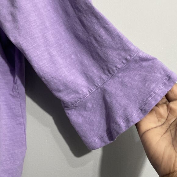 Alfred Dunner Women’s XL Purple Long Sleeve Floral Embroidered Top Cottagecore - Picture 7 of 12